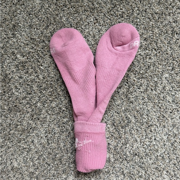 Nike Light Pink Crew Socks - Picture 2 of 2